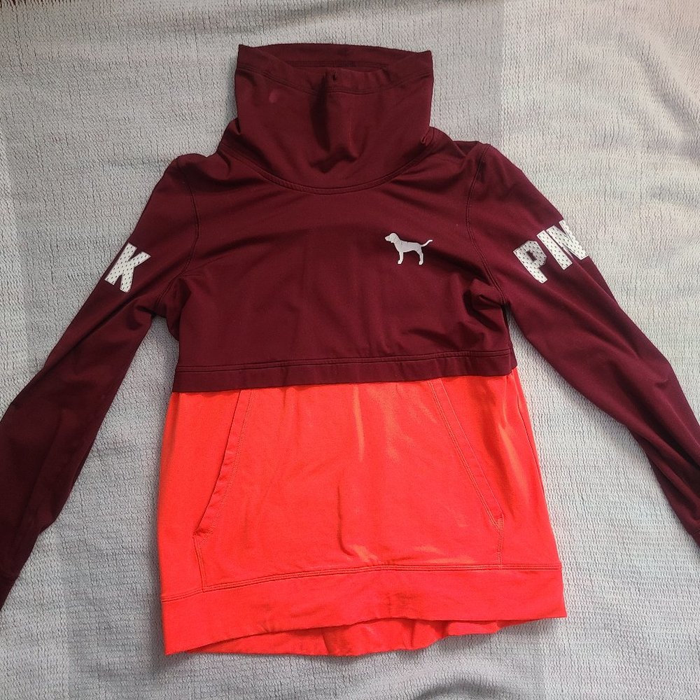 Victorias Secret PINK Ruby and Orange Ultimate Sweatshirt